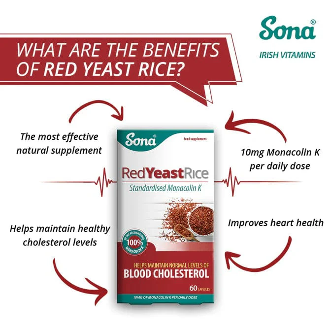 Sona Red Yeast Rice Capsules 60 - Image 2