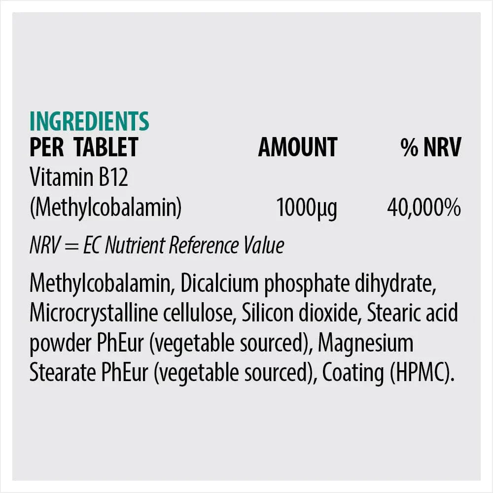 Sona Vitamin B12 1000mcg 60 Tablets - Image 2
