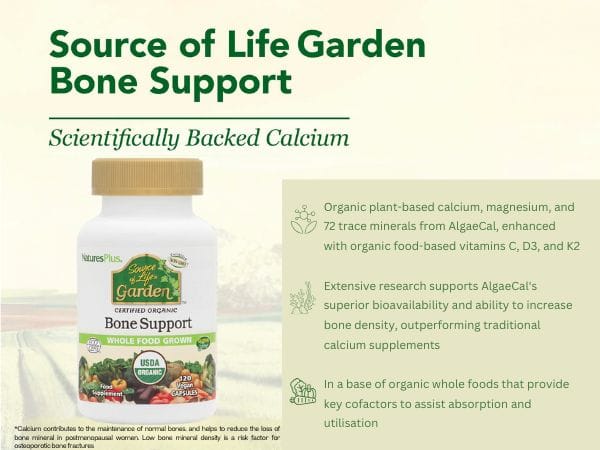 Source of Life Garden Bone Support VCaps 120 Capsules - Image 5