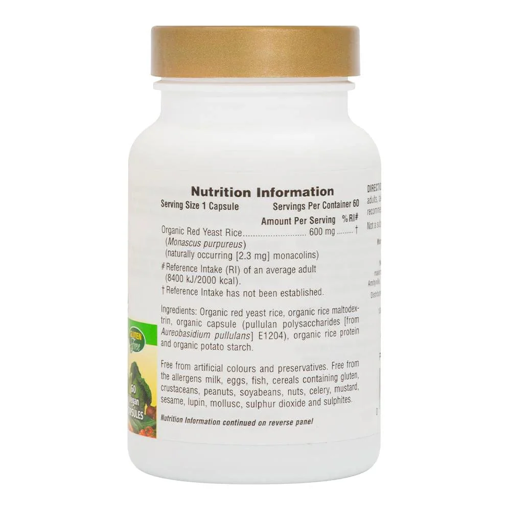 Source of Life Garden Red Yeast Rice 600mg 60 Capsules - Image 3