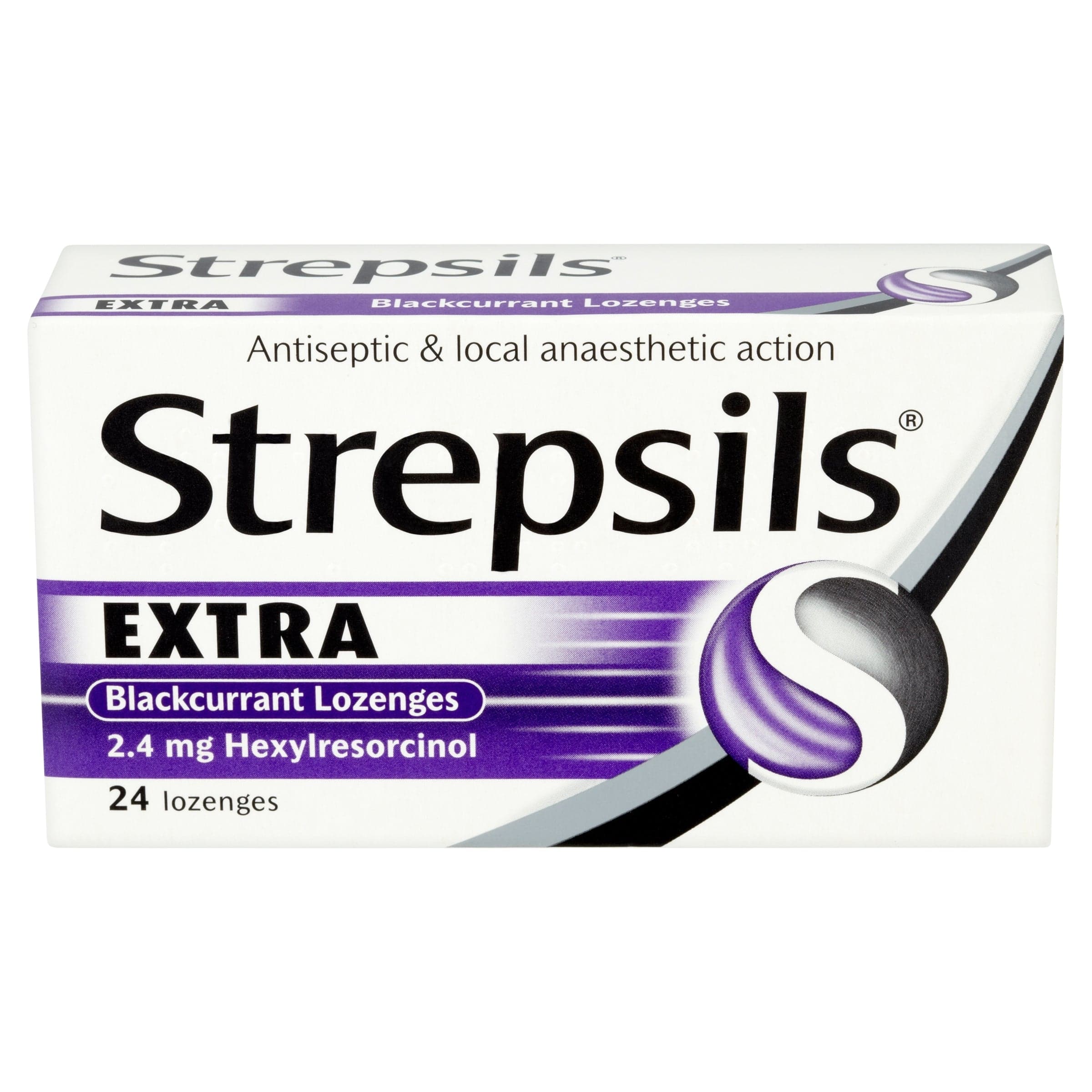 Strepsils Extra Blackcurrant Hexylresorcinol 2.4mg Lozenges (24) - Image 3