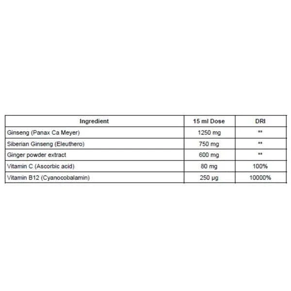 Swedish Nutra Ginseng Energy 500ml - Image 5