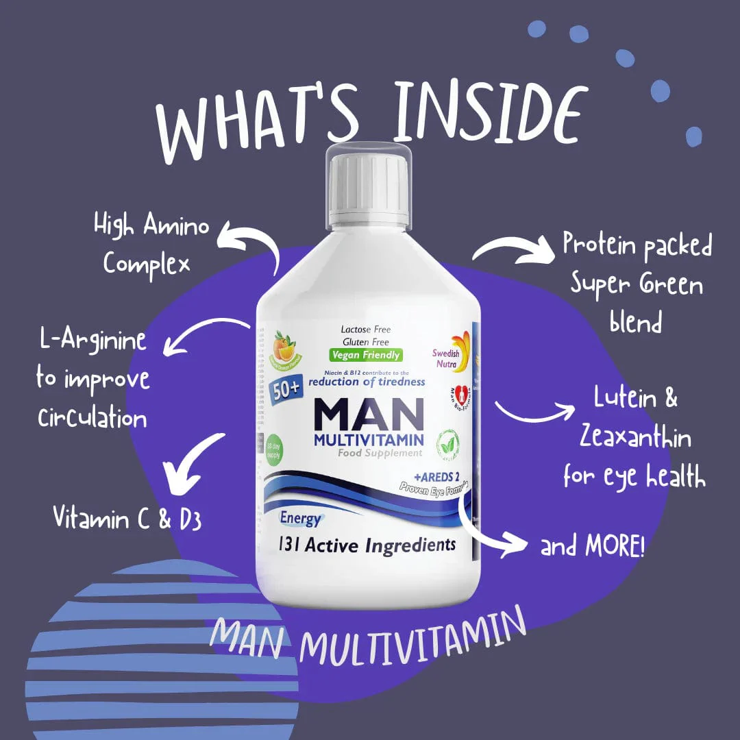 Swedish Nutra Man Active 50+ 500ml - Image 2