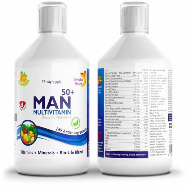 Swedish Nutra Man Active 50+ 500ml - Image 3
