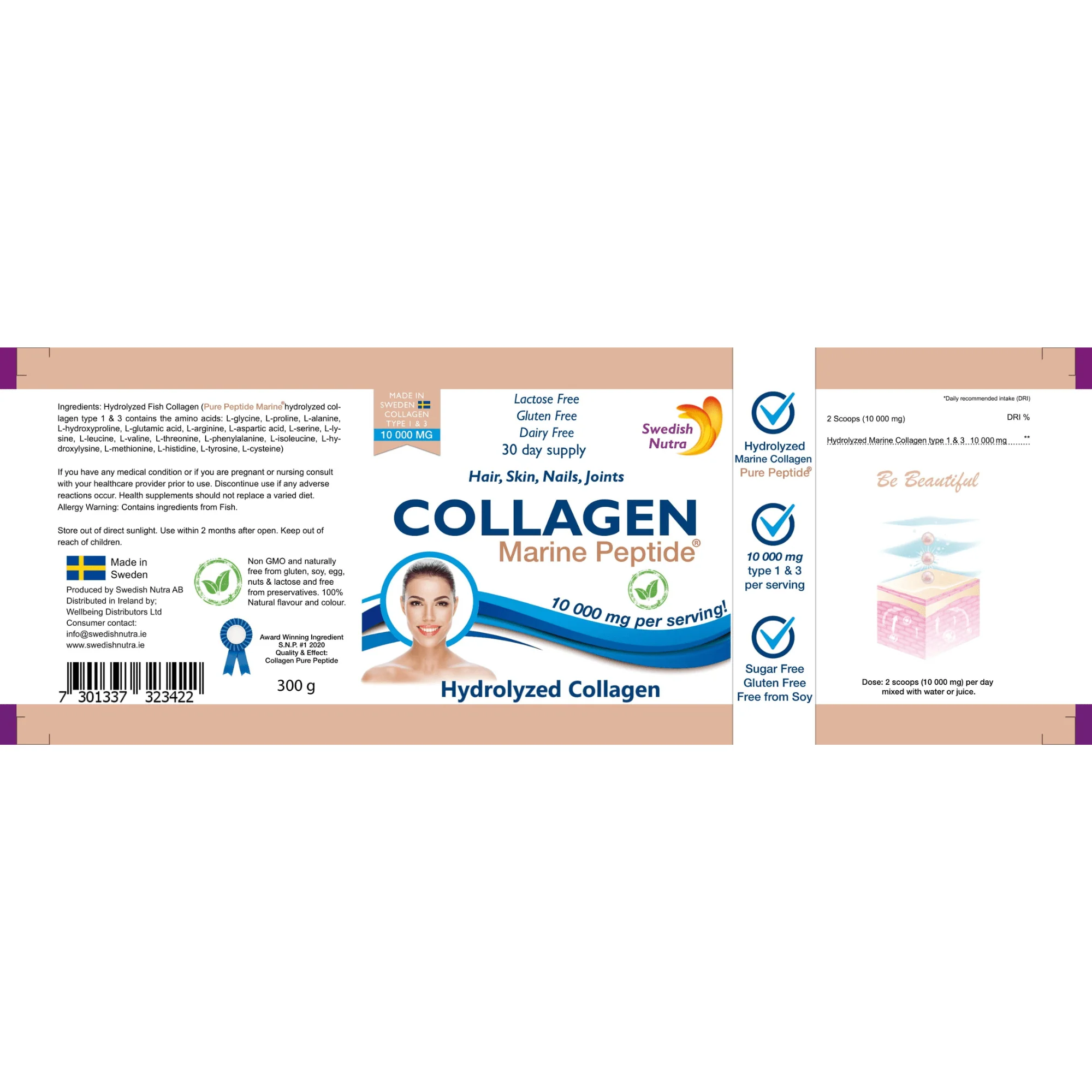 Swedish Nutra Marine Collagen Powder 300g - Image 5