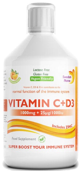 Swedish Nutra Vitamin C & D3 500ml