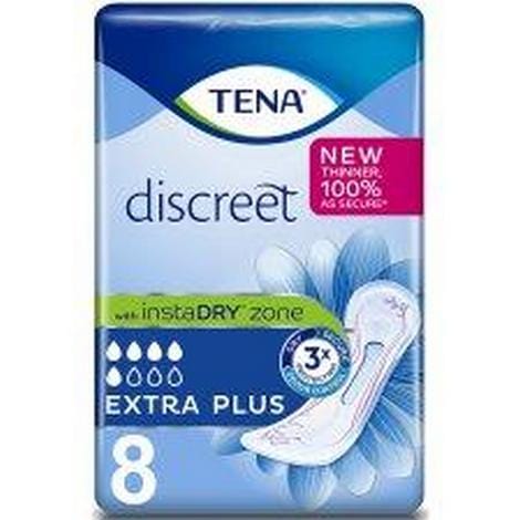 TENA Discreet Extra Plus Incontinence Pad (8)