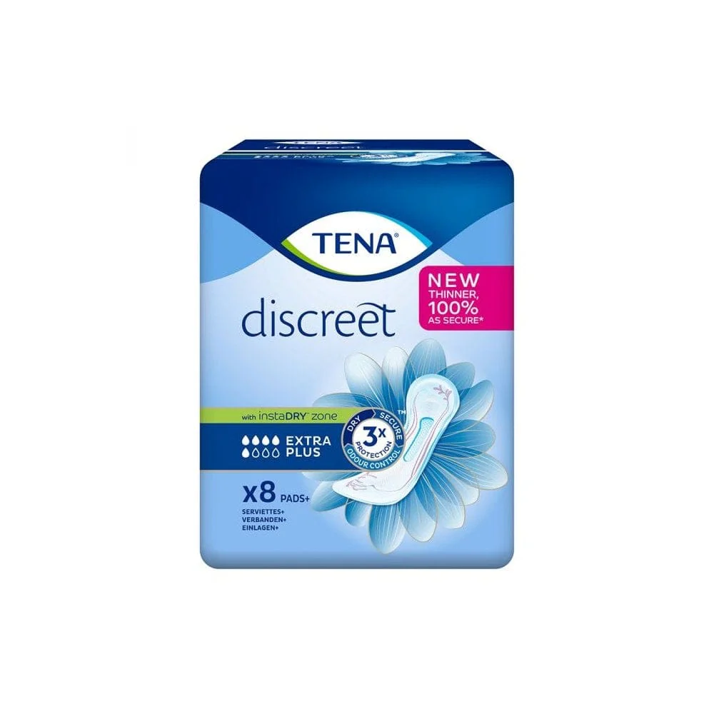 TENA Discreet Extra Plus Incontinence Pad (8) - Image 2