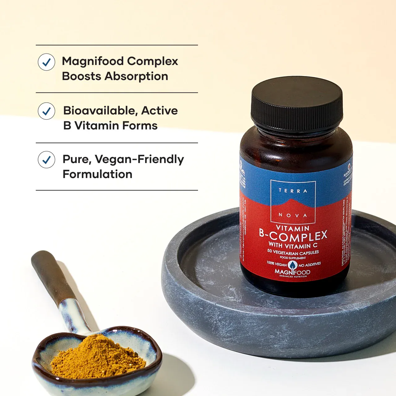 Terranova B-Complex with Vitamin C 100 Capsules - Image 3