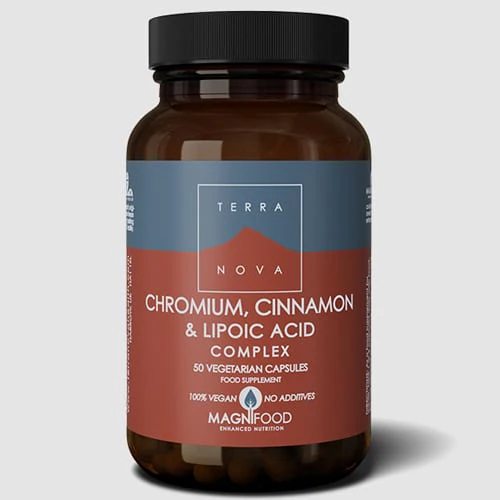 Terranova Chromium, Cinnamon & Alpha Lipoic Acid Complex 50 Capsules