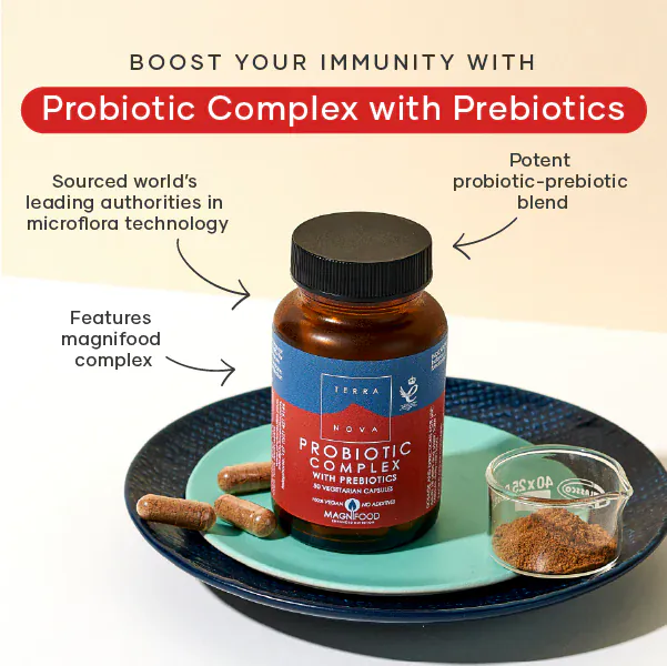 Terranova Probiotic Complex with Prebiotics 100 Capsules - Image 3