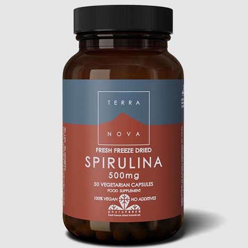 Terranova Spirulina 500mg 50 Capsules