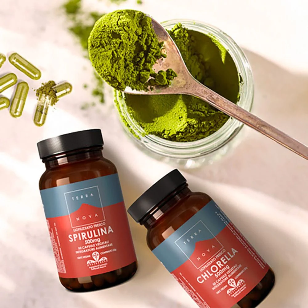 Terranova Spirulina 500mg 50 Capsules - Image 2