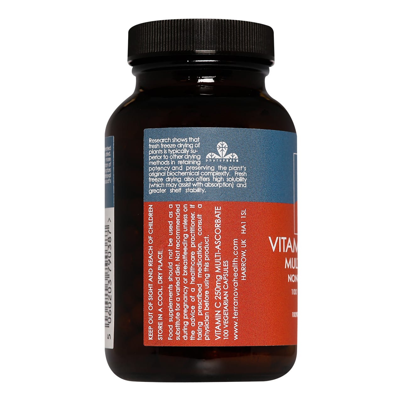 Terranova Vitamin C 250mg Multi-Ascorbate 100 Capsules - Image 3