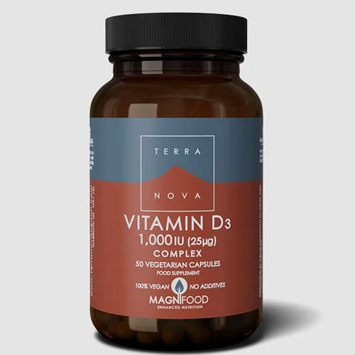 Terranova Vitamin D3 1000IU 50 Capsules