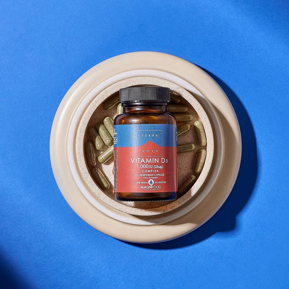 Terranova Vitamin D3 1000IU 50 Capsules - Image 3
