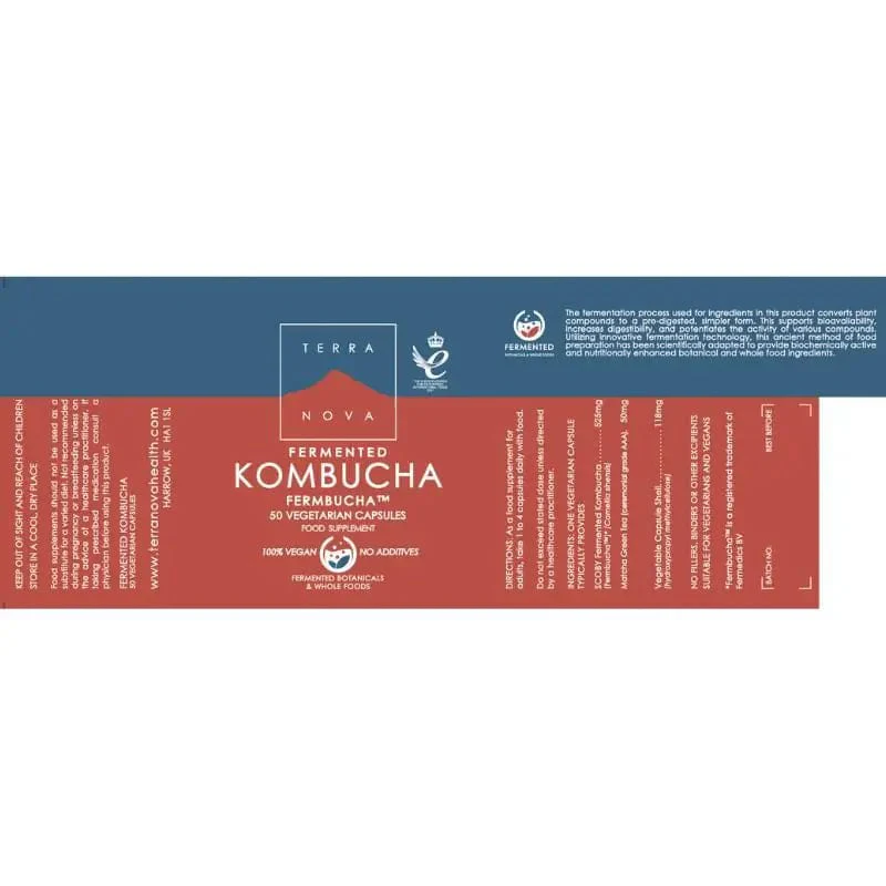 Terranova Fermented Kombucha 50 Capsules - Image 2