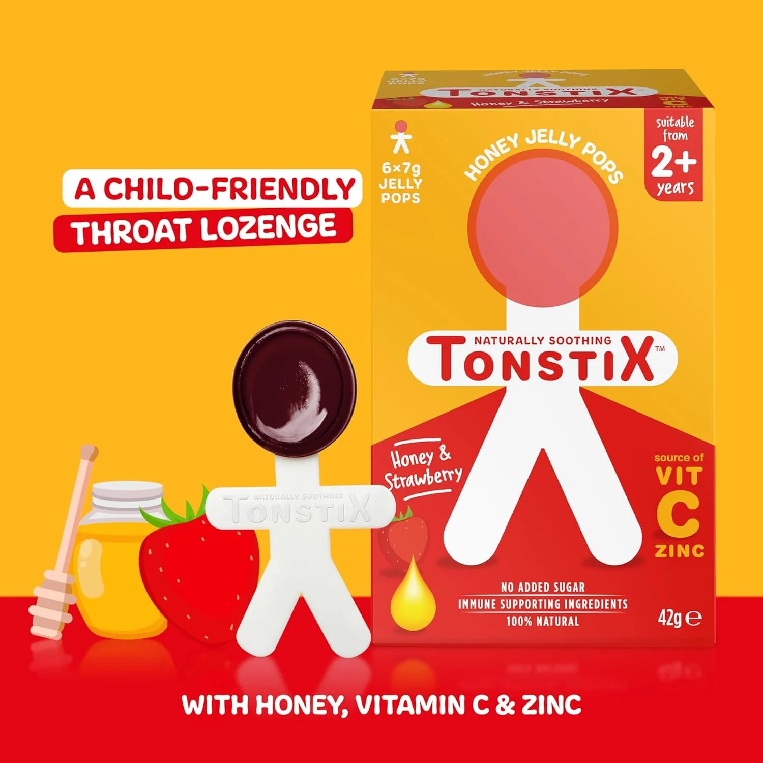 TonstiX Honey & Strawberry 42g - Image 2