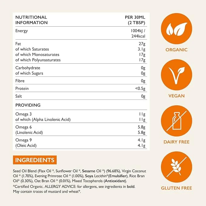 Udo's Choice 500ml Ultimate Oil Blend 500ml - Image 4