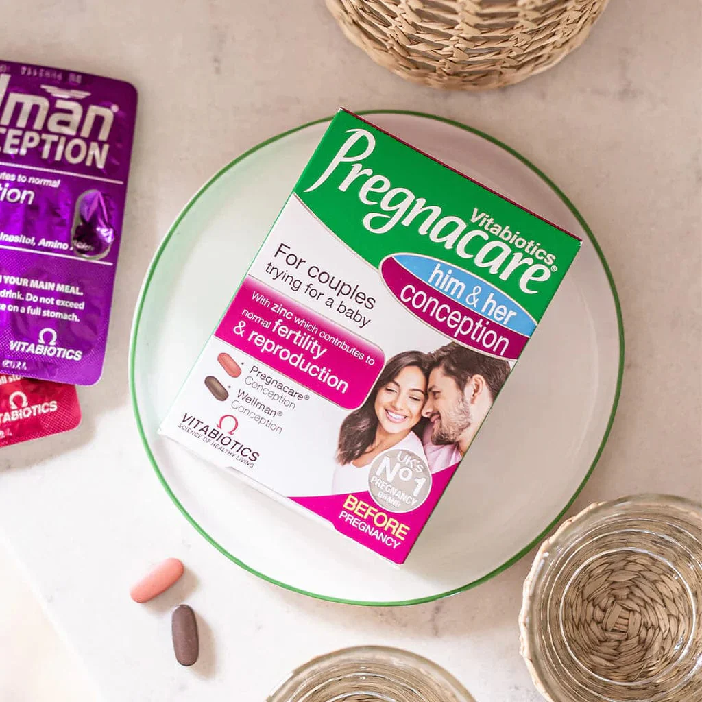 Vitabiotics Pregnacare Him & Her Conception 60 Tablets & Capsules - Image 4