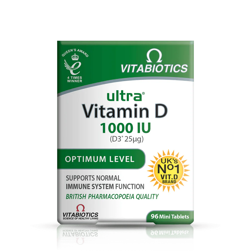 Vitabiotics Ultra Vitamin D3 1000IU 96 Tablets