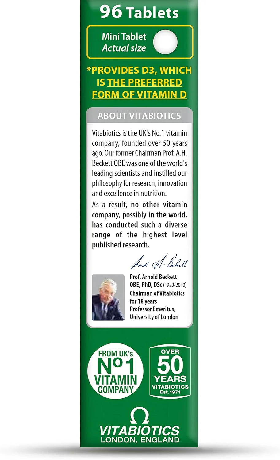 Vitabiotics Ultra Vitamin D3 1000IU 96 Tablets - Image 5