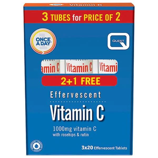 Vitamin C 1000mg Effervescent - Quest 60s