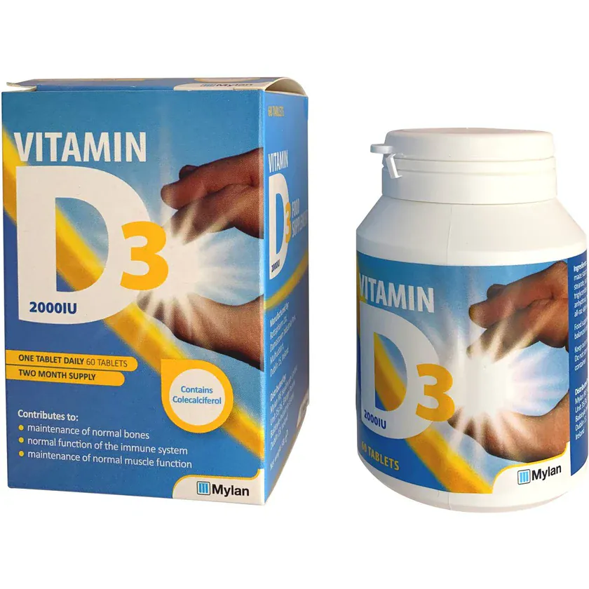 Vitamin D3 2000IU Tablets 60 - Image 2