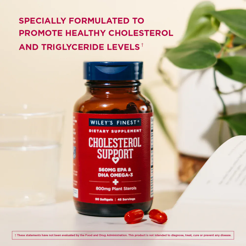 Wiley's Finest Cholesterol Support 90 Capsules - Image 2