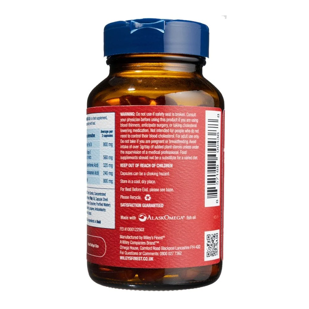 Wiley's Finest Cholesterol Support 90 Capsules - Image 5