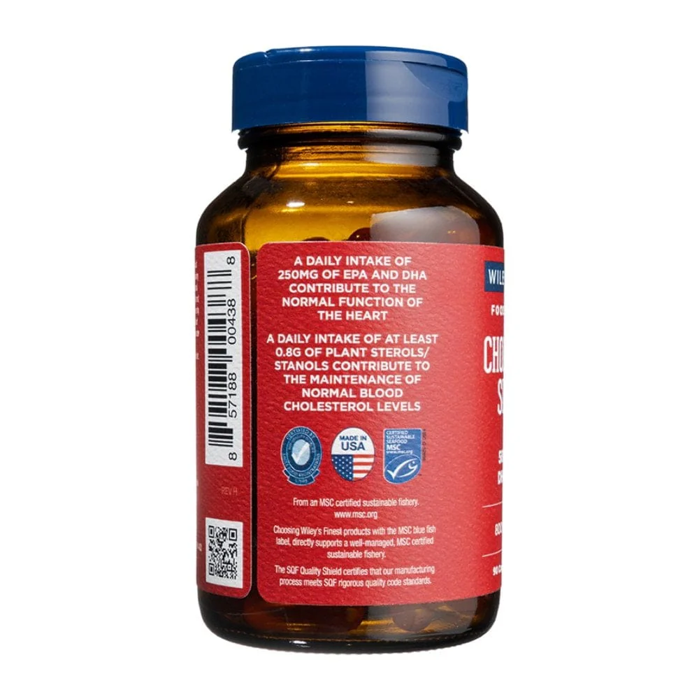 Wiley's Finest Cholesterol Support 90 Capsules - Image 6