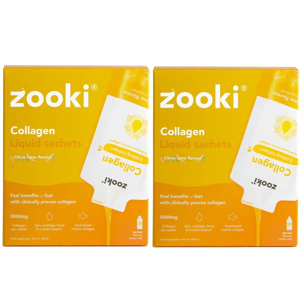 Zooki Collagen Citrus Lime (2 Months Supply) Bundle 60 Sachets