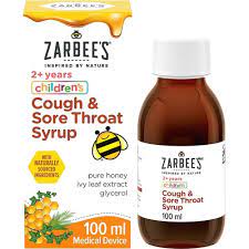 Zarbees Children's Cough & Sore Throat Syrup 100ml - Image 2