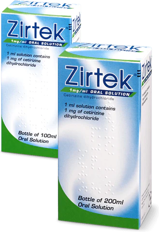Zirtek Cetirizine Oral Solution 1mg/ml (100ml)