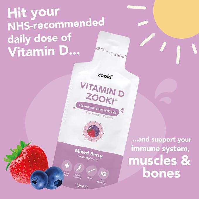 Zooki Vitamin D3 + K2 Liquid 30 Sachets - Image 4