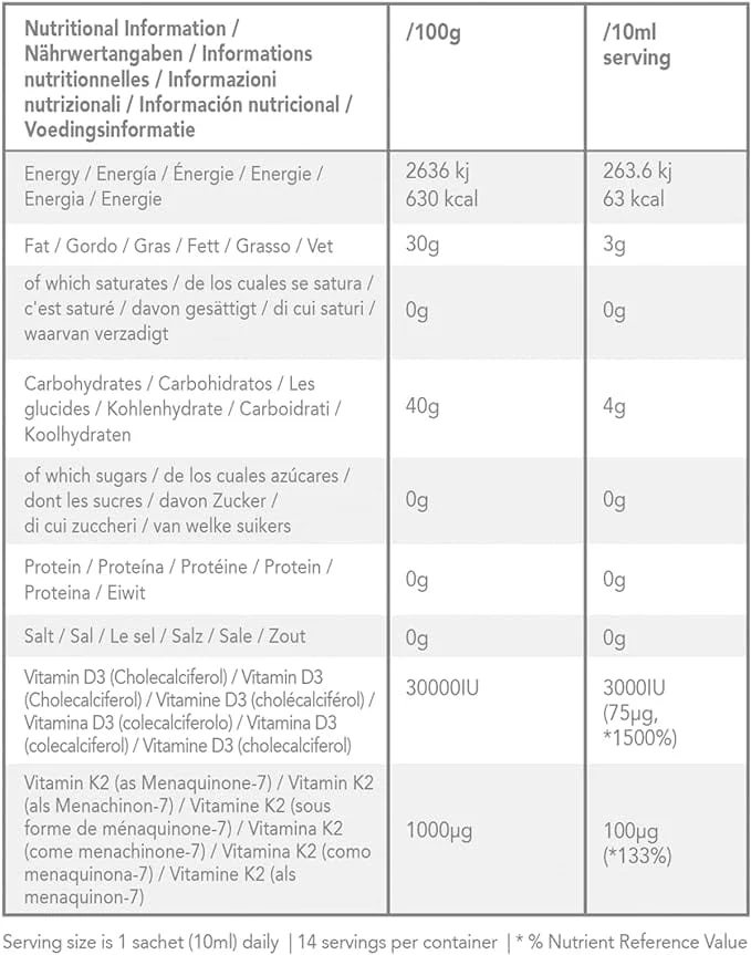 Zooki Vitamin D3 + K2 Liquid 30 Sachets - Image 5