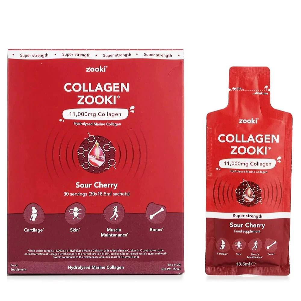 Zooki Super Strength Collagen Sour Cherry 30 Sachets - Image 10