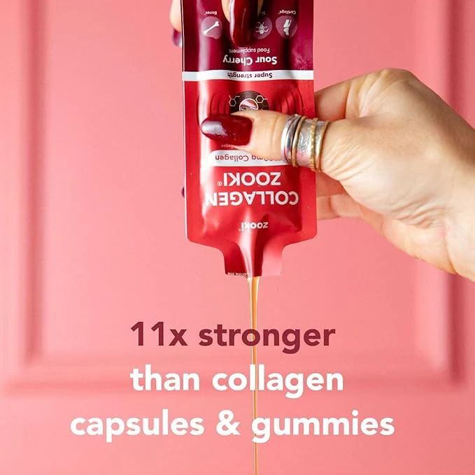 Zooki Super Strength Collagen Sour Cherry 30 Sachets - Image 3