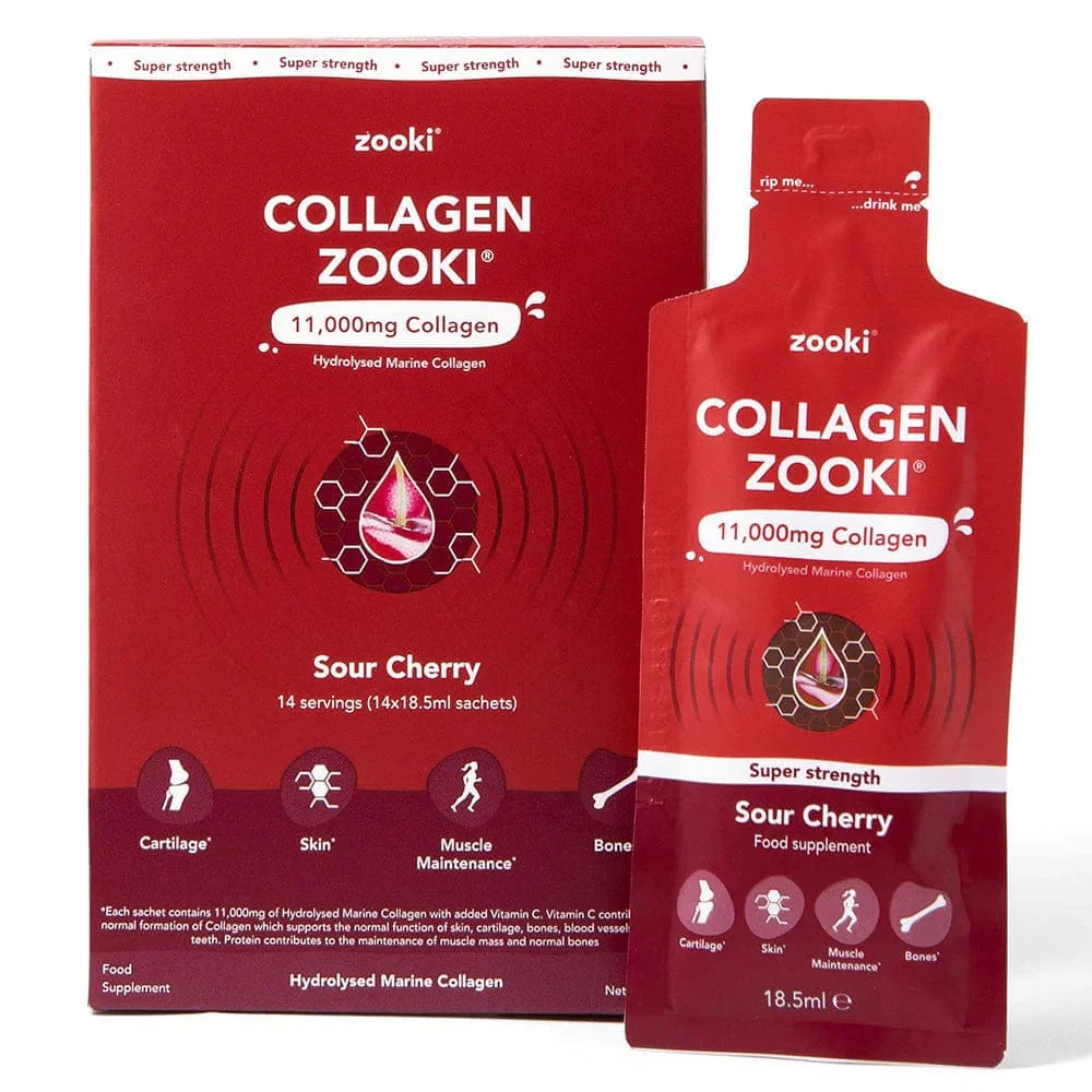 Zooki Super Strength Collagen Sour Cherry 30 Sachets - Image 9